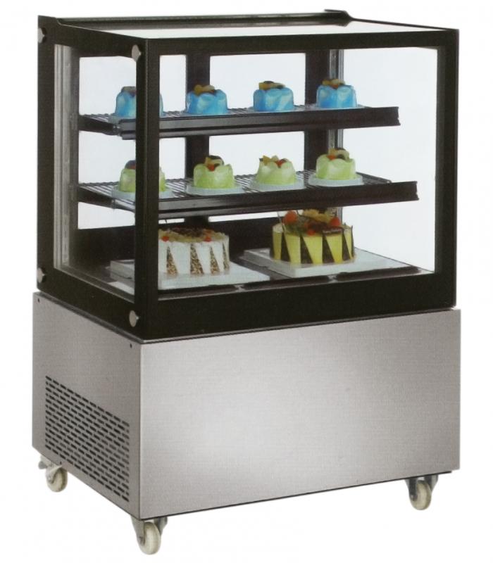 Suqare Edge Refrigerated Floor Display Case with 370 L capacity